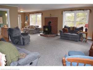 This home has a large living space with lots of natural light an