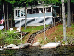 Classic and Unique Lakefront Bungalow on Thompson Lake in Oxford, Maine