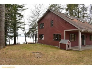 Strikingly Beautiful Lakefront Saltbox Home For Sale on Sebasticook Lake in Newport, Maine