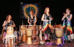 Inanna sisters in drumming midcoast